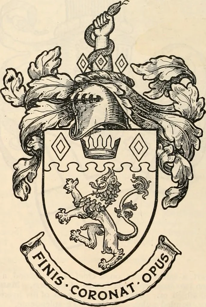 An illustration from Armorial families : a directory of gentlemen of coat-armour, 1905, leaf 887