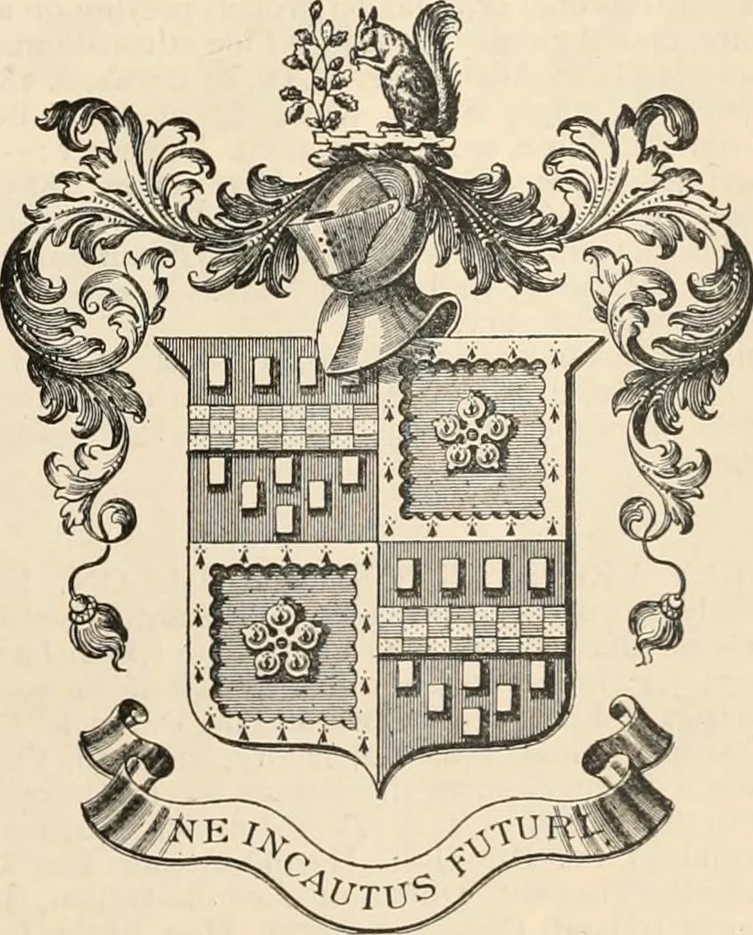 An illustration from Armorial families : a directory of gentlemen of coat-armour, 1905, leaf 892