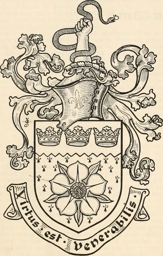 An illustration from Armorial families : a directory of gentlemen of coat-armour, 1905, leaf 897