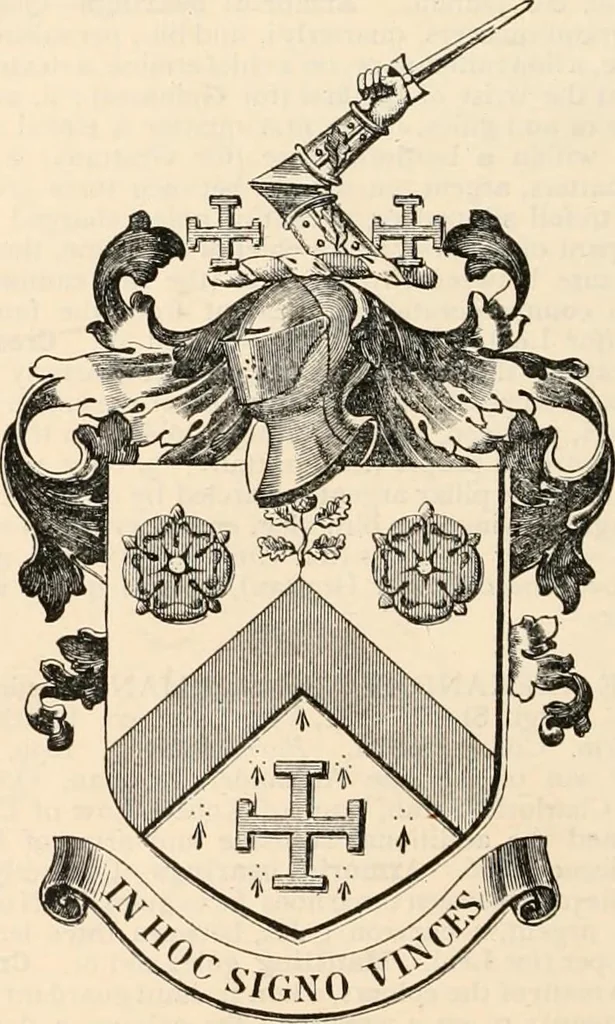 An illustration from Armorial families : a directory of gentlemen of coat-armour, 1905, leaf 897