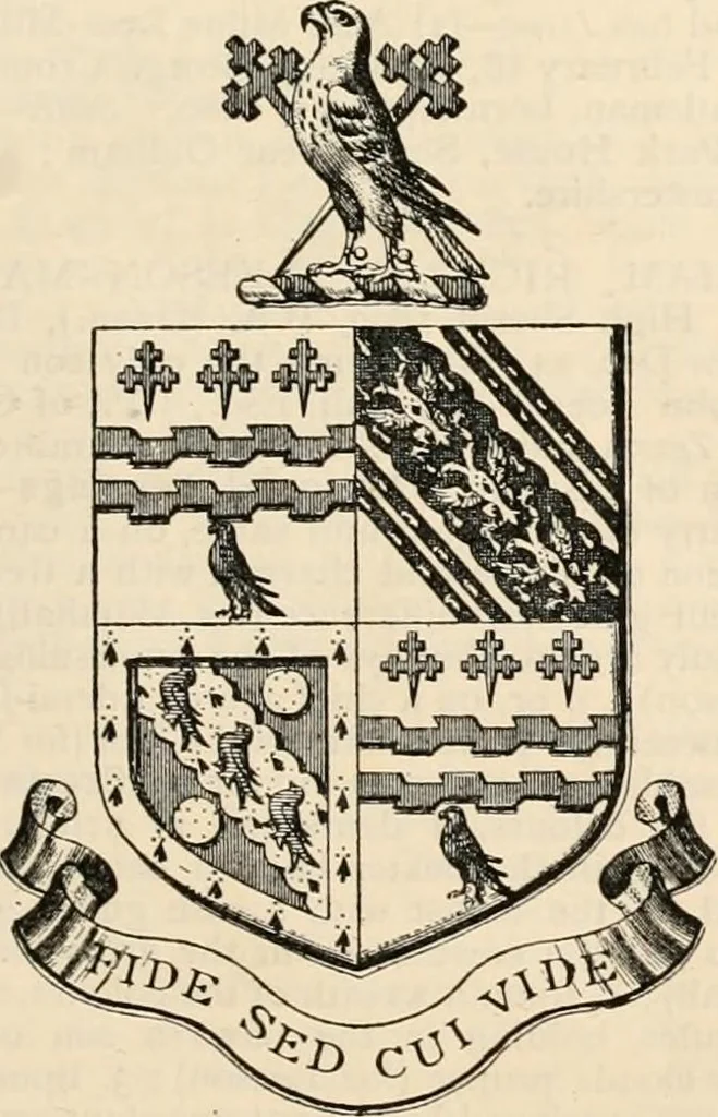 An illustration from Armorial families : a directory of gentlemen of coat-armour, 1905, leaf 898
