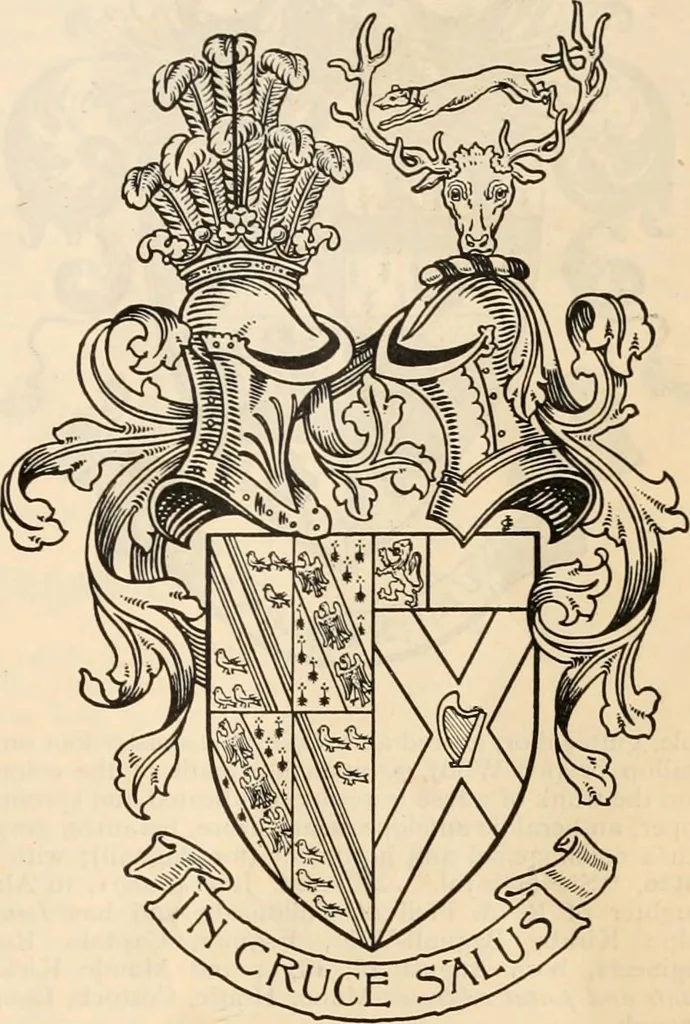 An illustration from Armorial families : a directory of gentlemen of coat-armour, 1905, leaf 90