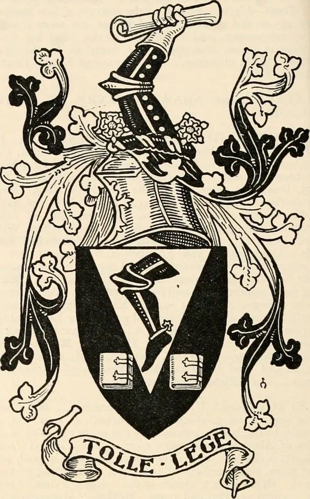 An illustration from Armorial families : a directory of gentlemen of coat-armour, 1905, leaf 901