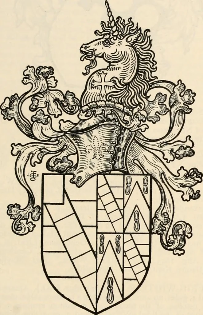 An illustration from Armorial families : a directory of gentlemen of coat-armour, 1905, leaf 902