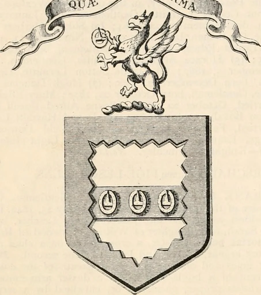 An illustration from Armorial families : a directory of gentlemen of coat-armour, 1905, leaf 907