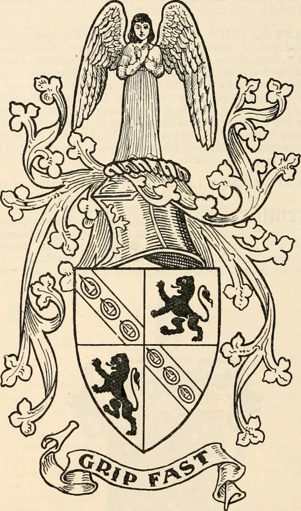 An illustration from Armorial families : a directory of gentlemen of coat-armour, 1905, leaf 907