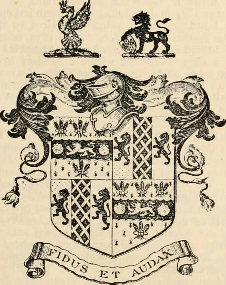 An illustration from Armorial families : a directory of gentlemen of coat-armour, 1905, leaf 916