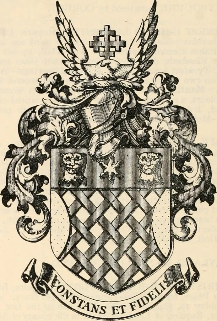 An illustration from Armorial families : a directory of gentlemen of coat-armour, 1905, leaf 917