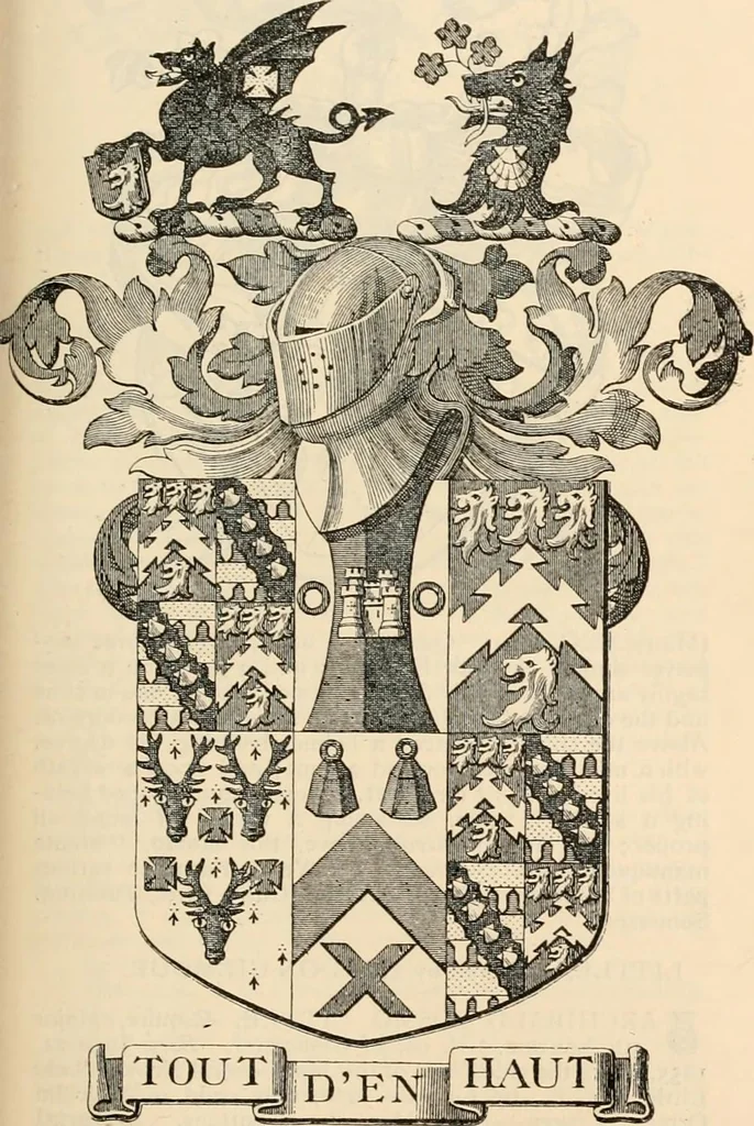 An illustration from Armorial families : a directory of gentlemen of coat-armour, 1905, leaf 920