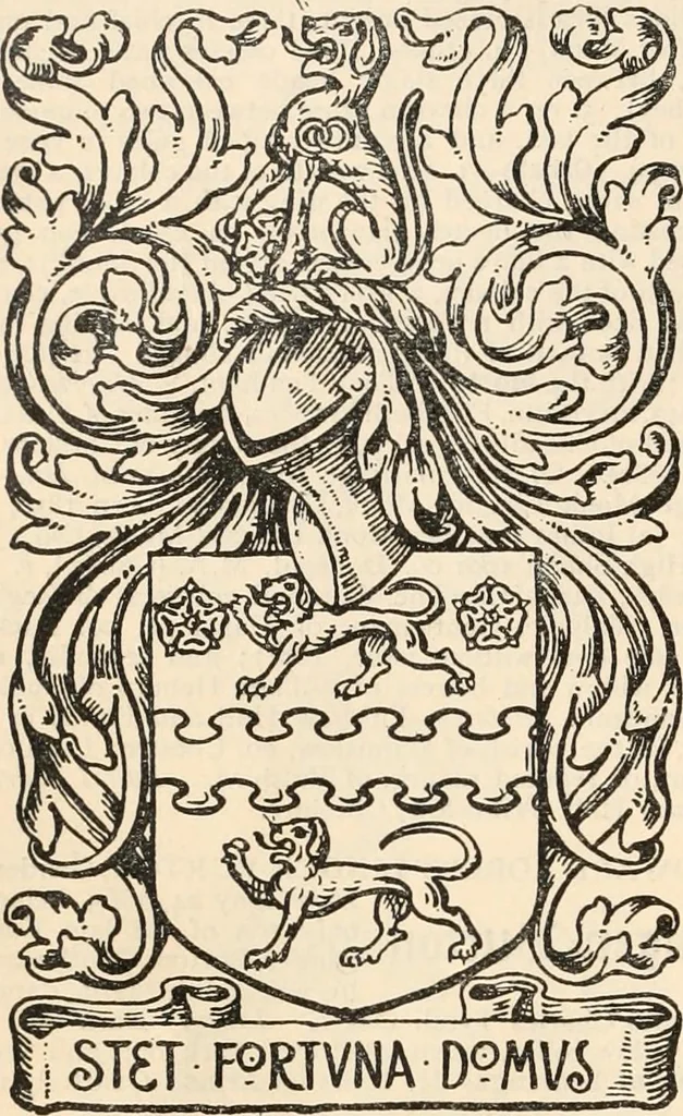 An illustration from Armorial families : a directory of gentlemen of coat-armour, 1905, leaf 921