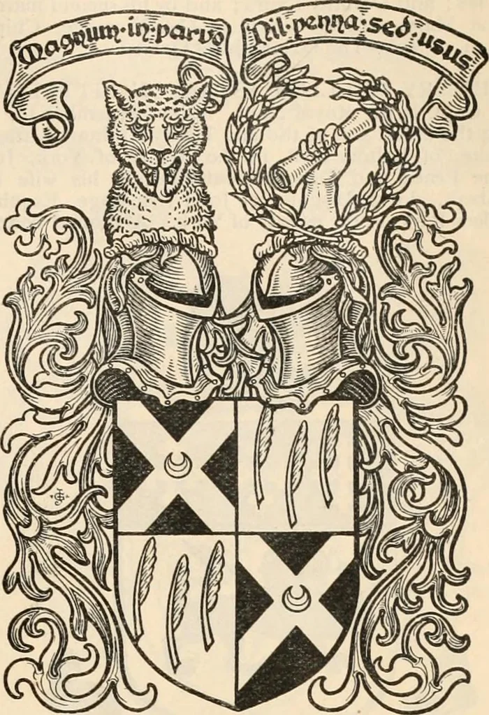 An illustration from Armorial families : a directory of gentlemen of coat-armour, 1905, leaf 922