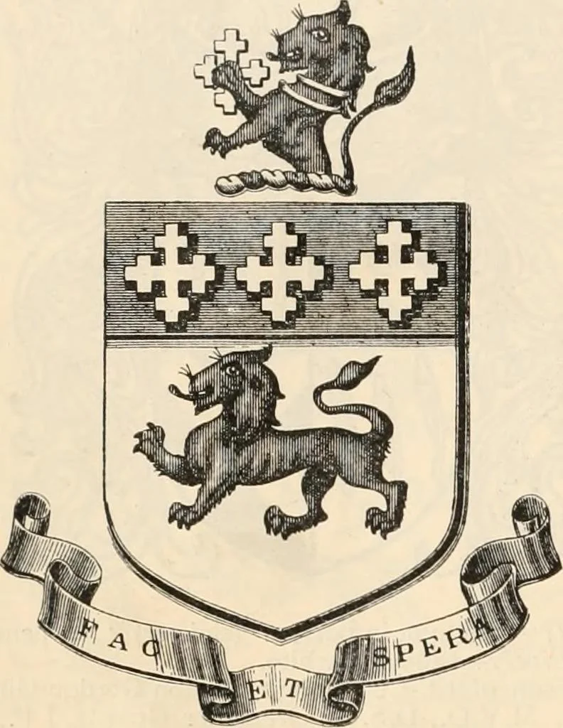 An illustration from Armorial families : a directory of gentlemen of coat-armour, 1905, leaf 923