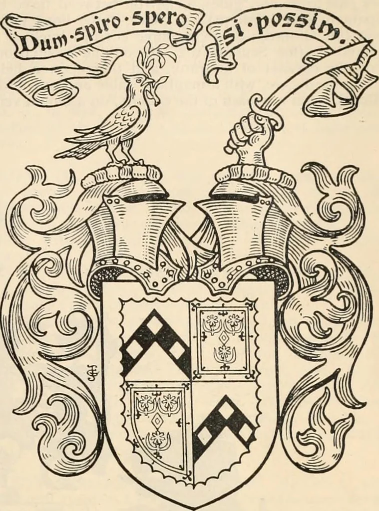 An illustration from Armorial families : a directory of gentlemen of coat-armour, 1905, leaf 924