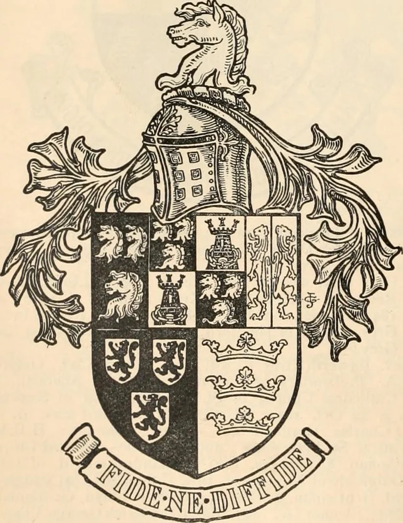 An illustration from Armorial families : a directory of gentlemen of coat-armour, 1905, leaf 927