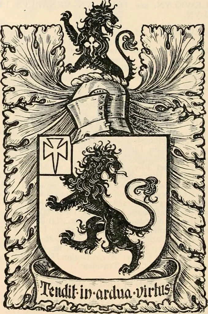An illustration from Armorial families : a directory of gentlemen of coat-armour, 1905, leaf 927