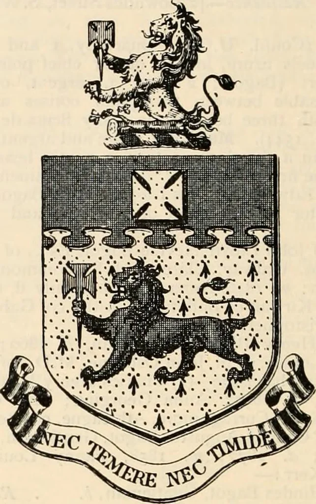 An illustration from Armorial families : a directory of gentlemen of coat-armour, 1905, leaf 93