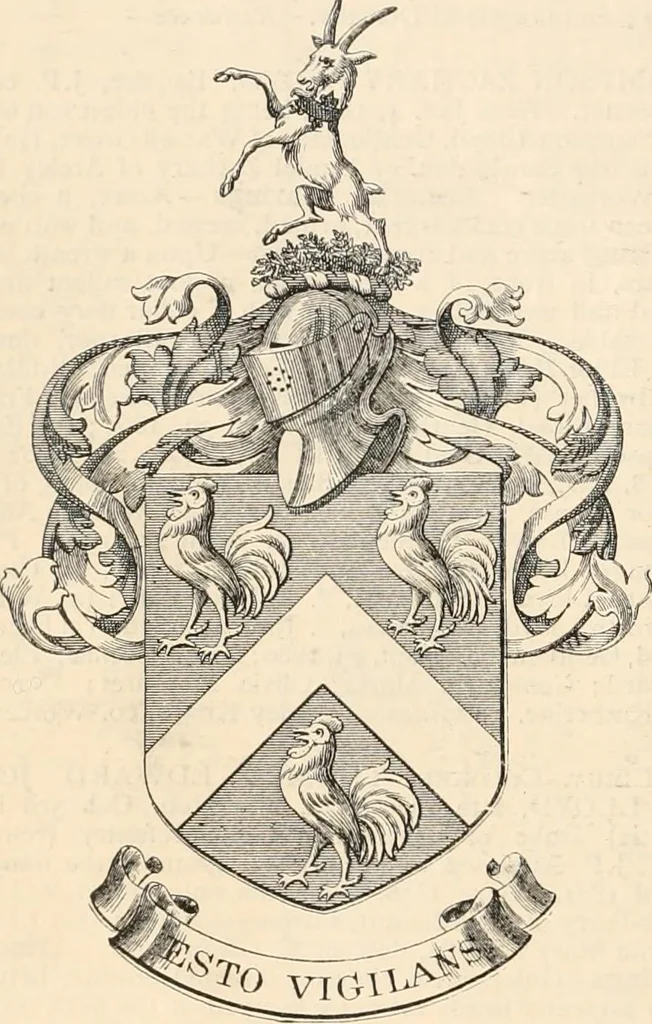 An illustration from Armorial families : a directory of gentlemen of coat-armour, 1905, leaf 935