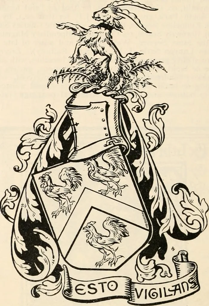 An illustration from Armorial families : a directory of gentlemen of coat-armour, 1905, leaf 935