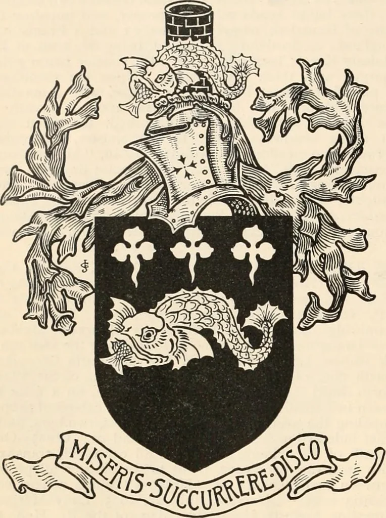 An illustration from Armorial families : a directory of gentlemen of coat-armour, 1905, leaf 939