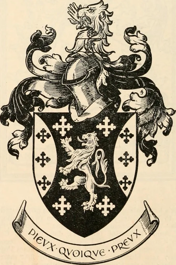 An illustration from Armorial families : a directory of gentlemen of coat-armour, 1905, leaf 939