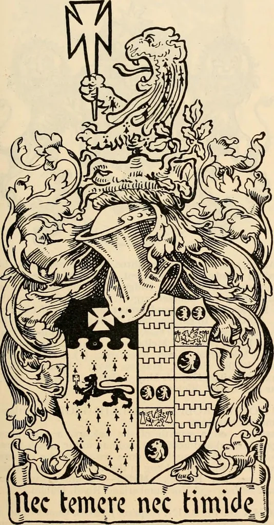 An illustration from Armorial families : a directory of gentlemen of coat-armour, 1905, leaf 94