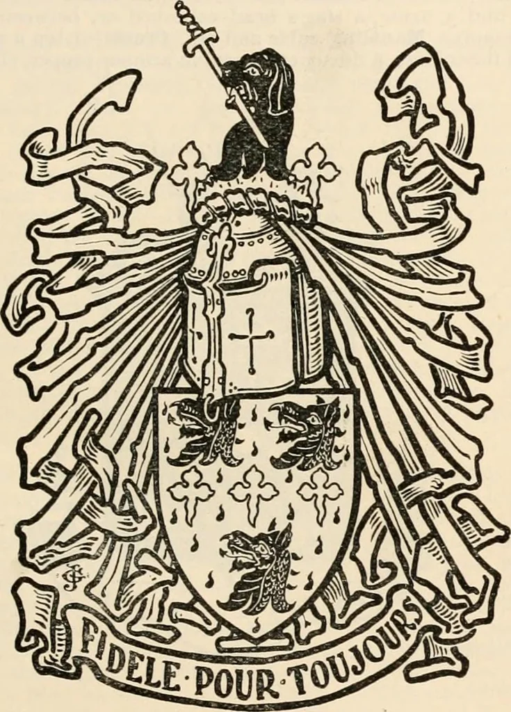 An illustration from Armorial families : a directory of gentlemen of coat-armour, 1905, leaf 942