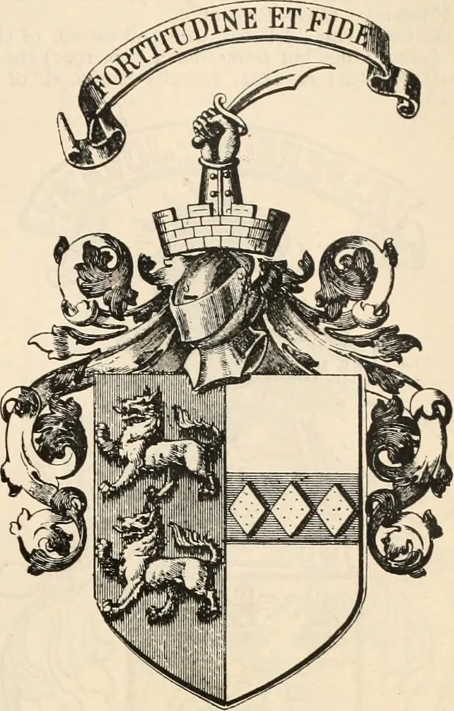 An illustration from Armorial families : a directory of gentlemen of coat-armour, 1905, leaf 944