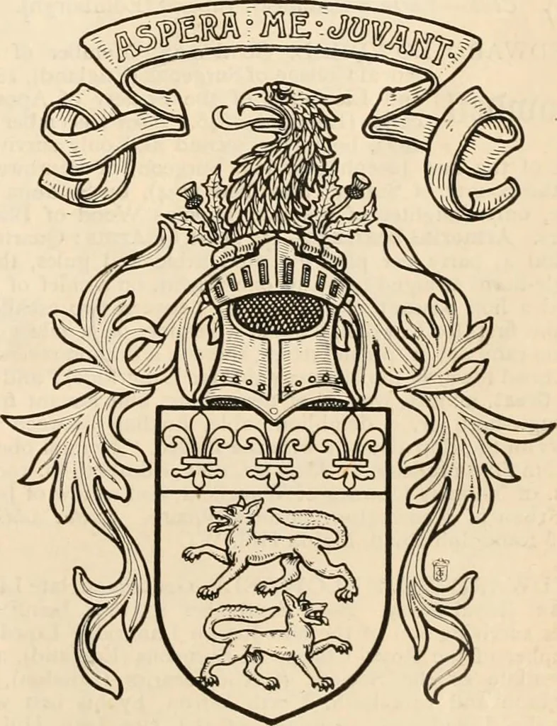 An illustration from Armorial families : a directory of gentlemen of coat-armour, 1905, leaf 944
