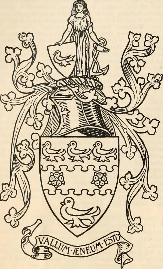 An illustration from Armorial families : a directory of gentlemen of coat-armour, 1905, leaf 95