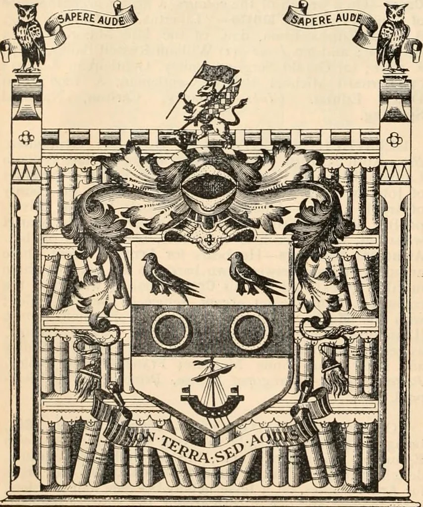 An illustration from Armorial families : a directory of gentlemen of coat-armour, 1905, leaf 95