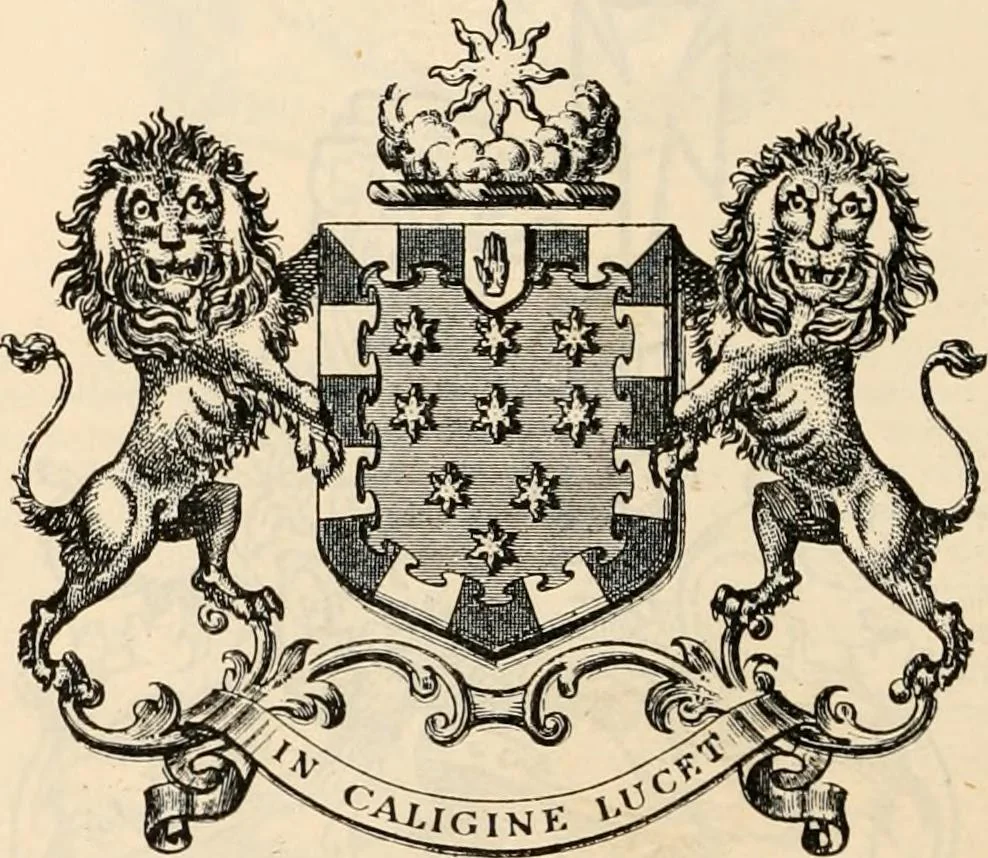 An illustration from Armorial families : a directory of gentlemen of coat-armour, 1905, leaf 95