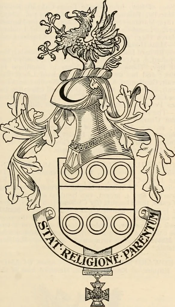 An illustration from Armorial families : a directory of gentlemen of coat-armour, 1905, leaf 952