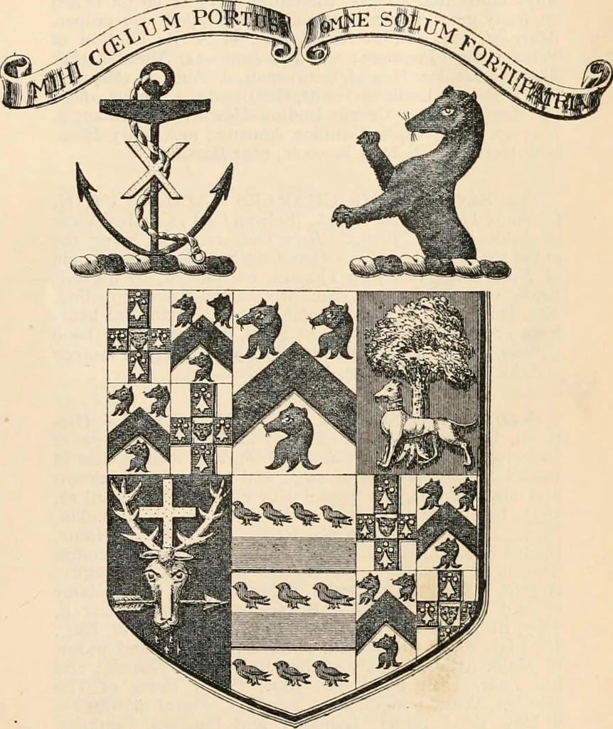 An illustration from Armorial families : a directory of gentlemen of coat-armour, 1905, leaf 954