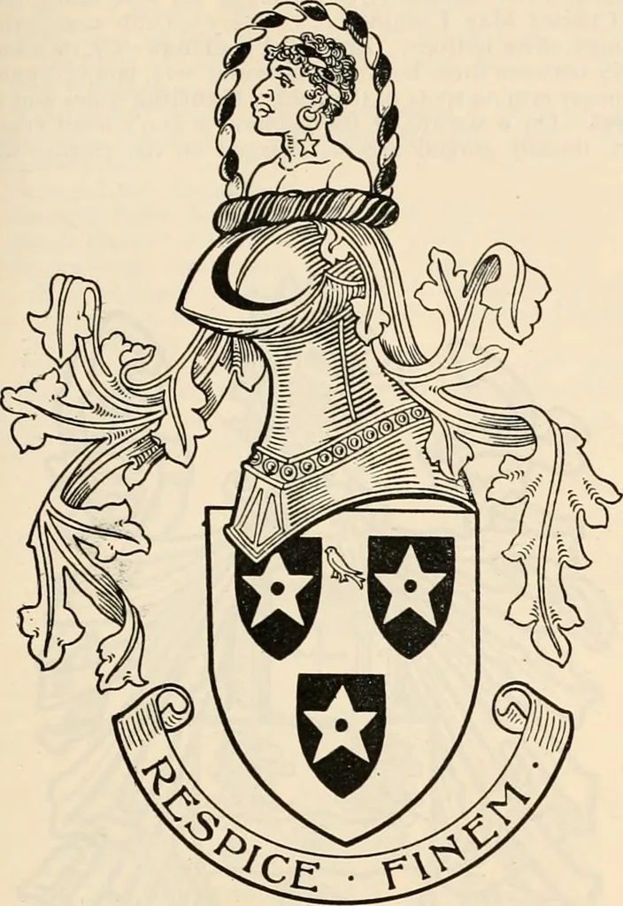 An illustration from Armorial families : a directory of gentlemen of coat-armour, 1905, leaf 956