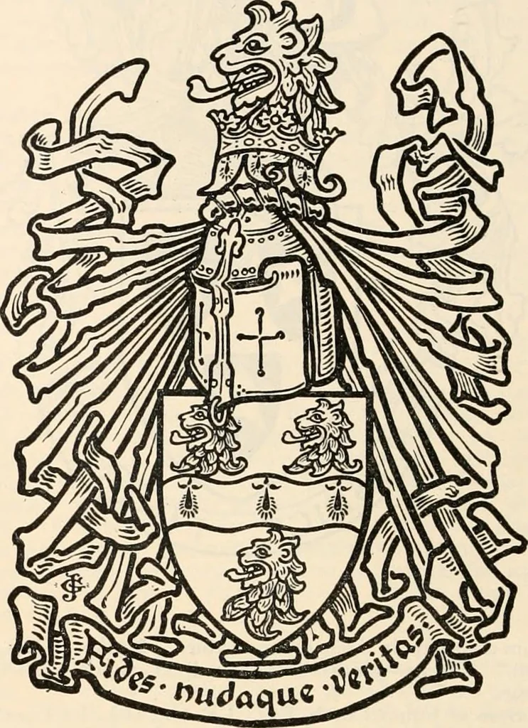 An illustration from Armorial families : a directory of gentlemen of coat-armour, 1905, leaf 957
