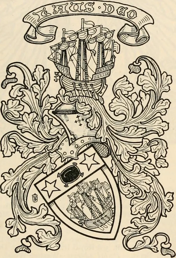 An illustration from Armorial families : a directory of gentlemen of coat-armour, 1905, leaf 958