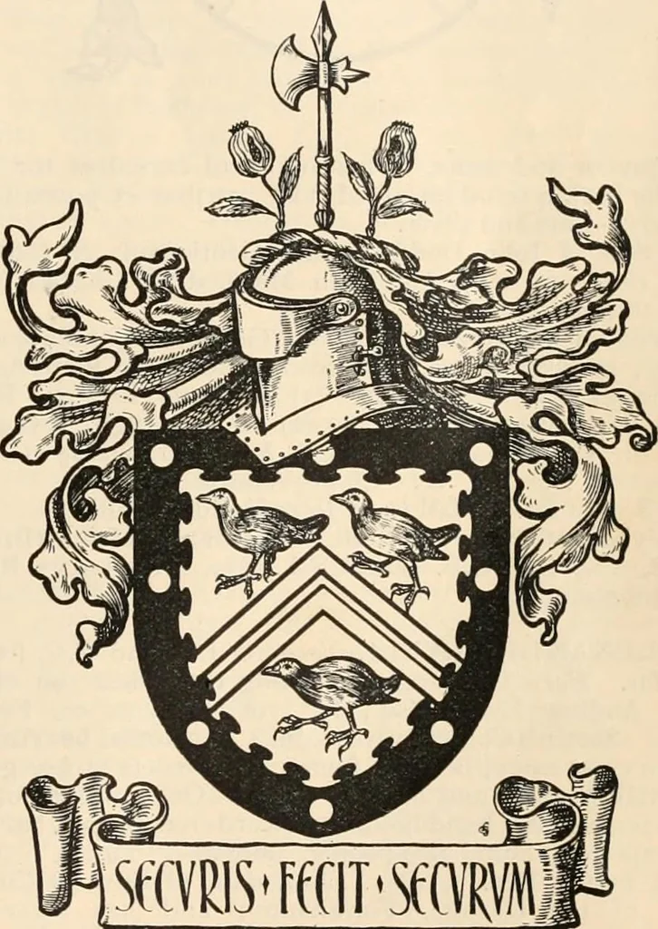 An illustration from Armorial families : a directory of gentlemen of coat-armour, 1905, leaf 958