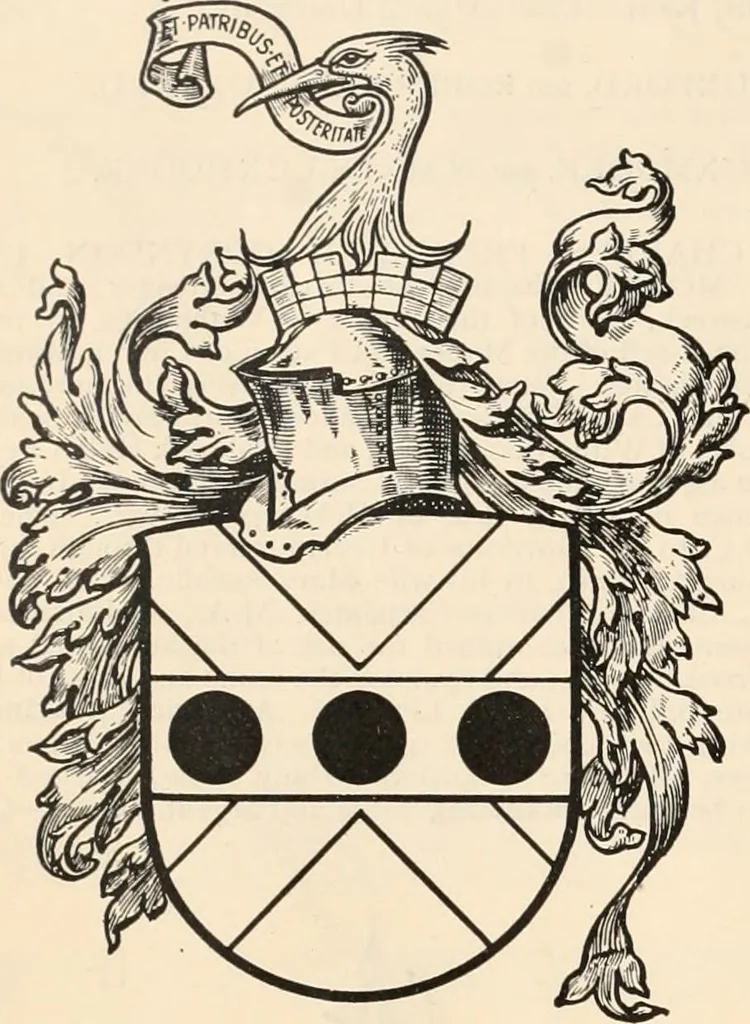 An illustration from Armorial families : a directory of gentlemen of coat-armour, 1905, leaf 959