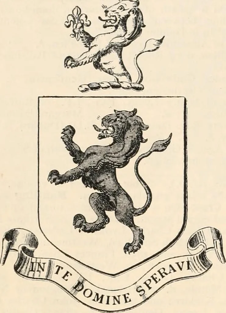 An illustration from Armorial families : a directory of gentlemen of coat-armour, 1905, leaf 961