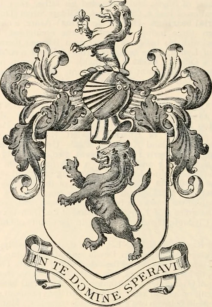 An illustration from Armorial families : a directory of gentlemen of coat-armour, 1905, leaf 961