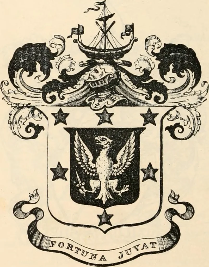 An illustration from Armorial families : a directory of gentlemen of coat-armour, 1905, leaf 963