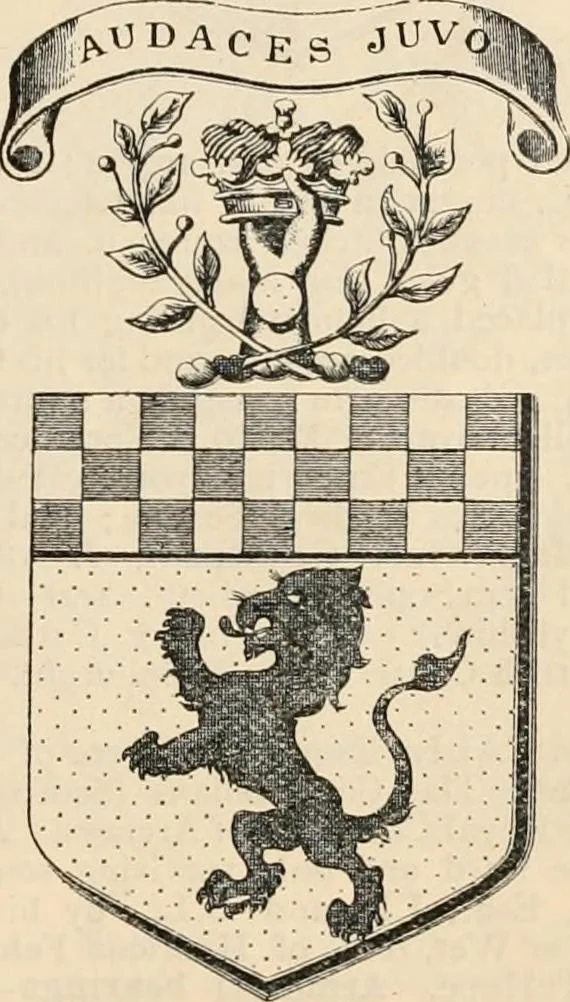 An illustration from Armorial families : a directory of gentlemen of coat-armour, 1905, leaf 968