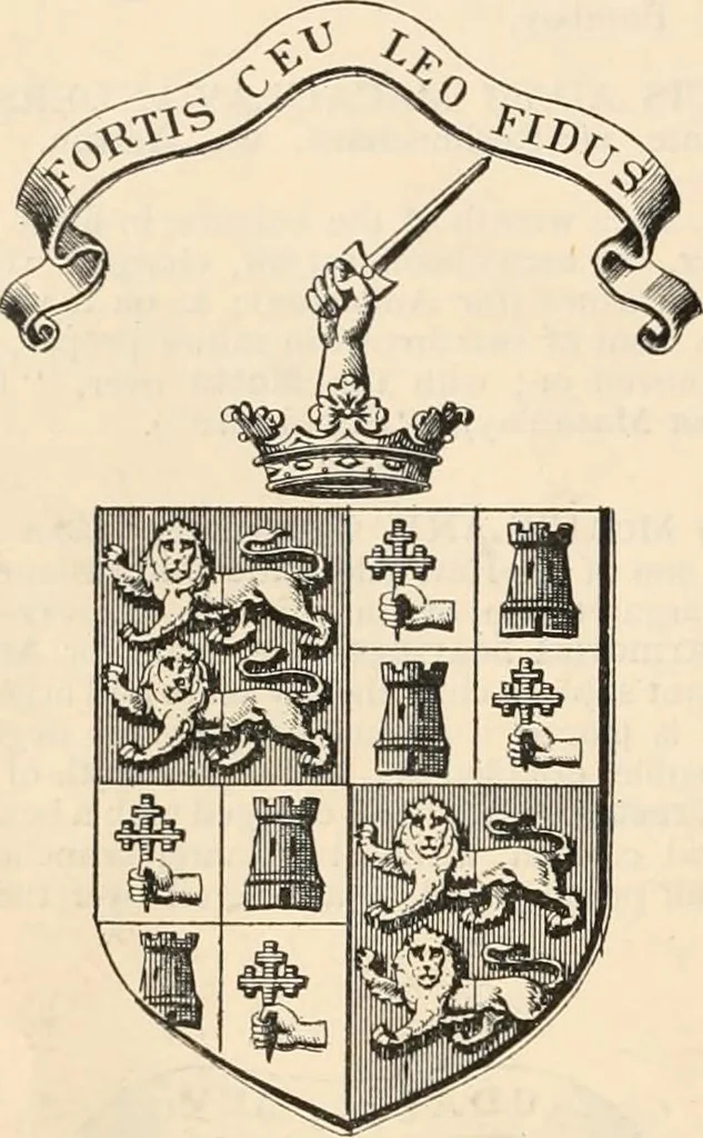 An illustration from Armorial families : a directory of gentlemen of coat-armour, 1905, leaf 969
