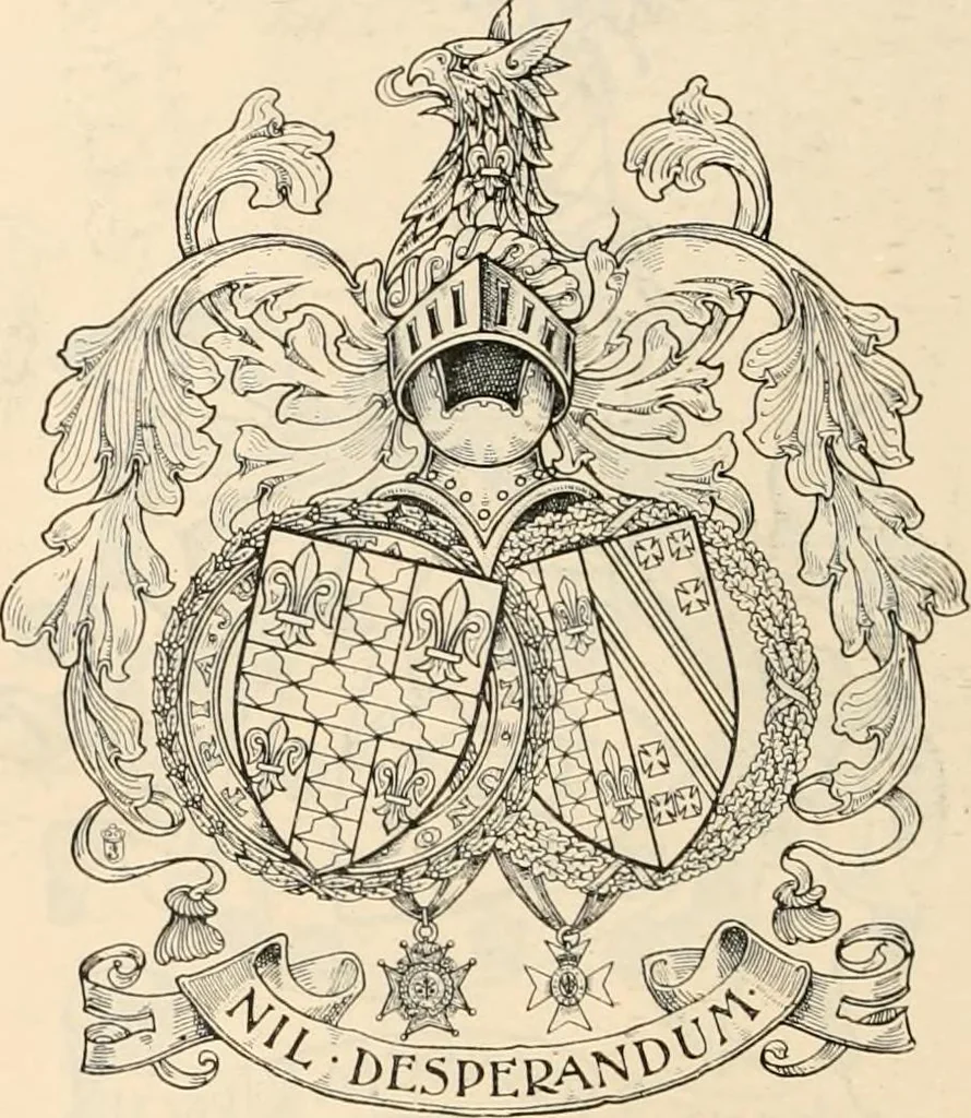 An illustration from Armorial families : a directory of gentlemen of coat-armour, 1905, leaf 969