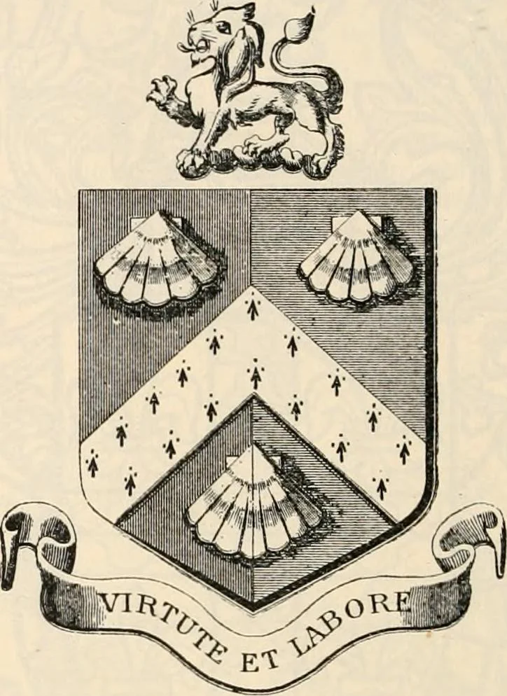 An illustration from Armorial families : a directory of gentlemen of coat-armour, 1905, leaf 971
