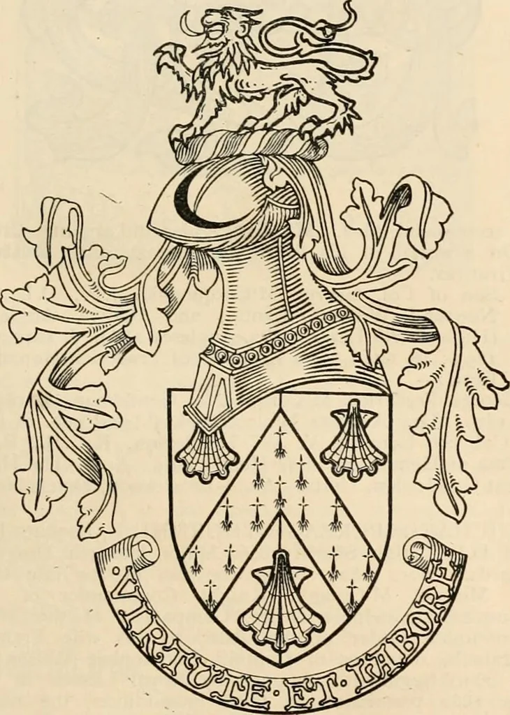 An illustration from Armorial families : a directory of gentlemen of coat-armour, 1905, leaf 972