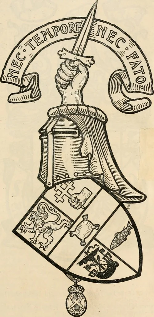 An illustration from Armorial families : a directory of gentlemen of coat-armour, 1905, leaf 976