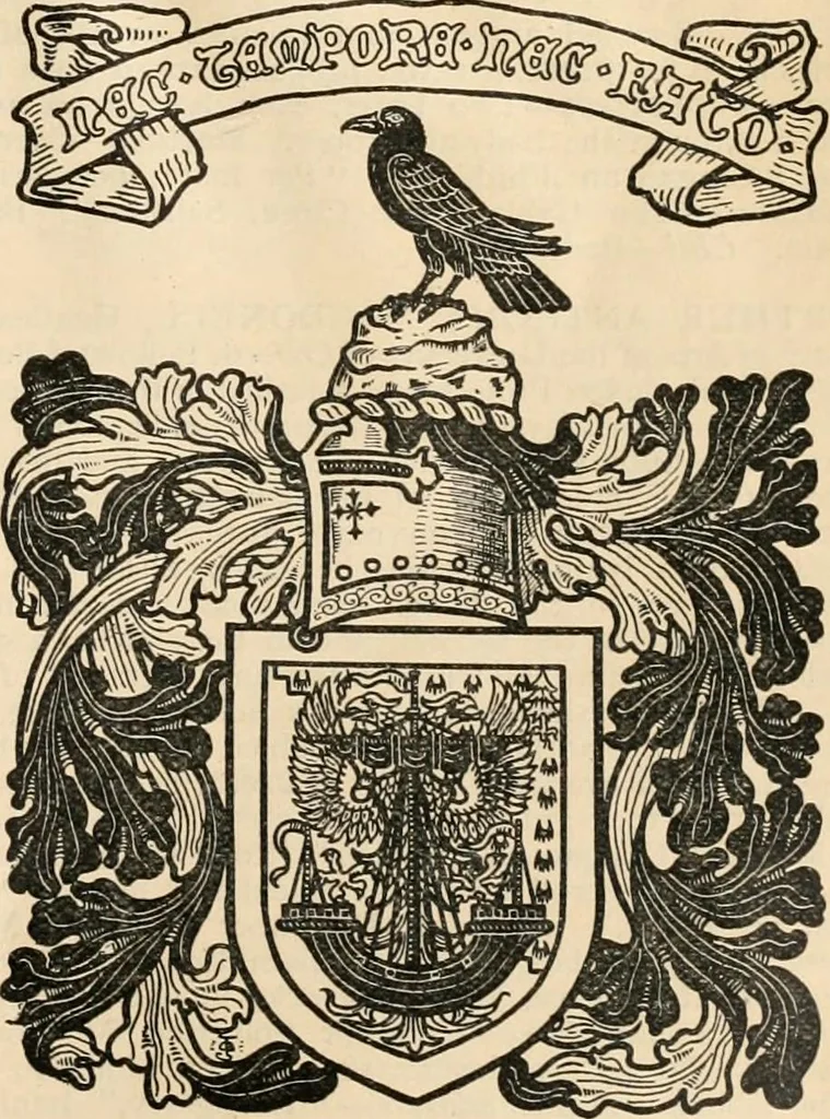 An illustration from Armorial families : a directory of gentlemen of coat-armour, 1905, leaf 976