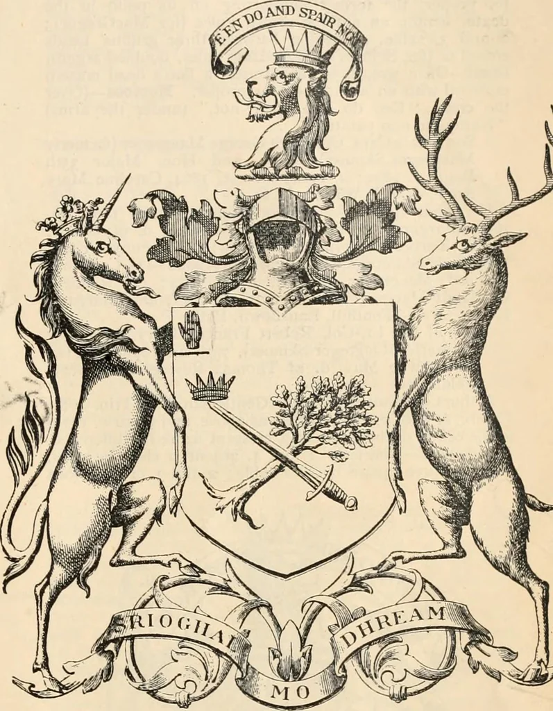 An illustration from Armorial families : a directory of gentlemen of coat-armour, 1905, leaf 980