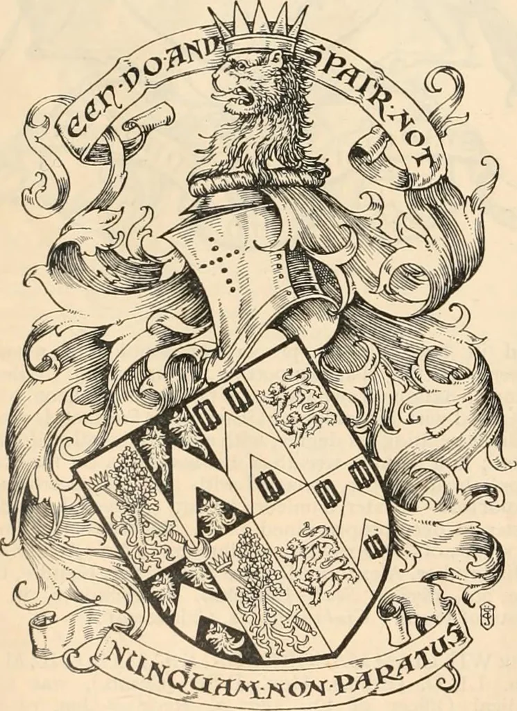 An illustration from Armorial families : a directory of gentlemen of coat-armour, 1905, leaf 981